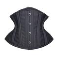 SHAPERX Women's Waist Trainer Corset Heavy Duty Double Steel Boned Cincher Tummy Control Body Shaper for Weight Loss, UK-DT70930-Black-M