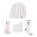 Heat Holders - Ladies thermal winter warm Hat, S/M Gloves, Neck Warmer & Socks set (Cream/Windermere)