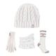 Heat Holders - Ladies thermal winter warm Hat, S/M Gloves, Neck Warmer & Socks set (Cream/Windermere)