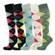 Mysocks Unisex Knee High Argyle Socks Multi Pack 8-11