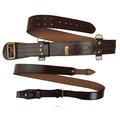 Sam Browne Belt + Shoulder Strap Brown Leather Brass Uniform Accessories R145 (Size 48)