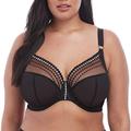 Elomi Women's Plus Size Matilda Underwire Plunge Bra, Black, 34GG