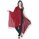 World of Shawls Luxurious 100% Kashmiri Fine Wool Pashmina Shawl Wrap Scarf (Scarlet Red)