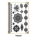 Oottati Assorted Mandala - Black Bracelet Mandala Flower Totem Ankle Temporary Tattoo (2 Sheets)