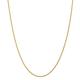 14ct Yellow Gold Solid Lobster Claw Closure 1.5mm Round Wheat Chain Necklace Jewelry Gifts for Women - 41 Centimeters