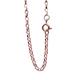 ANTOMUS® 18 kROSE GOLD VERMEIL SOLID DIAMOND CUT ENGLISH BELCHER CHAIN 2.3mm Wide 36 inch