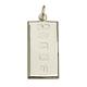 Christopher James of London Solid 925 Sterling Silver Large Ingot Pendant With Custom Hallmark 30mm x 16mm and Optional 1.8mm Wide Diamond Cut Curb Chain In Gift Box (available in 16" to 40")