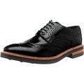 Base London Woburn Hi Shine Black Men's Brogue UK 10