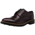 Base London Woburn Hi Shine Bordo Men's Brogue UK 11