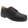 Roamers Mens Extra Wide Fitting Lace Tie Shoes (10 UK) (Black)
