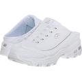 Skechers Women's D'lites Sneaker, White Silver, 4.5 UK Wide