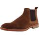 Mens Fashion Boots Roamers Leather Boots - Sand Real Suede, Mens UK 11 / EU 45