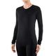 FALKE Women's Warm Base Layer Top, Thermal, Black (Black 3000), XS (1 Piece)