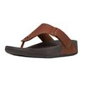 Fitflop Men's Trakk Ii Post - Leather Open Toe Sandals, Brown Dark Tan 277, 9 UK