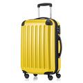 HAUPTSTADTKOFFER - Alex - Carry on luggage On-Board Suitcase Bag Hardside Spinner Trolley 4 Wheel Expandable, 55cm, yellow