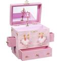 Enchantmints B1018 Ballerina Music & Treasure Box, Multicolored, 4 Drawers