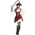 Smiffys Adult Glamorous Lady Pirate Costume Dress size LARGE