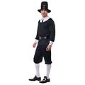 California Costumes 1312 Men's Pilgrim Man Adult, Black/White, Medium Sized Costumes