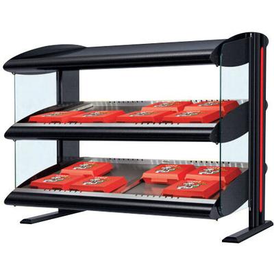 Hatco HXMS-48D LED 48" Slanted Double Shelf Merchandiser - 120/240V