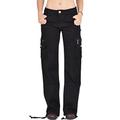 Glamour Outfitters Wide Leg Cargo Pants Combat Trousers - Black (12)