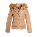 SS7 Women's Padded Winter Jacket, Sizes 8 to 16 (UK - 14, Stone)