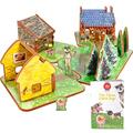 The Three Little Pigs Dolls House and Storybook Playset