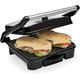Andrew James Panini Press & Health Grill with Large Non-Stick Plates | Removable Drip Tray & Floating Hinge for Deep Fill Toasted Sandwiches | Low Fat Grilling and Healthy Cooking