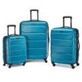 Samsonite Omni Pc Hardside Expandable Luggage, Caribbean Blue, 3-Piece Set (20/24/28), Omni Pc Hardside Expandable Luggage with Spinner Wheels