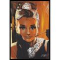 Audrey Hepburn - Breakfast at Tiffany s - Stephen Fishwick Laminated & Framed Poster (24 x 36)