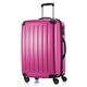 HAUPTSTADTKOFFER Alex - Mittelgroßer Hartschalenkoffer, TSA, 4 Rollen, Koffer, Trolley, Rollkoffer, Reisekoffer, Volumenerweiterung, 65 cm, 74 Liter, Magenta