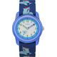 Timex Unisex Kinder Analog Quarz Uhr mit Stoff Armband TW7C13500, Sharks