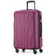 suitline Hartschalen-Koffer Koffer Trolley Rollkoffer Reisekoffer, TSA, 66 cm, ca. 58 Liter, 100% ABS Matt, Magenta