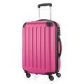 HAUPTSTADTKOFFER - SPREE - Handgepäck Hartschalen-Koffer Trolley Rollkoffer Reisekoffer, 4 Doppel-Rollen, 55 cm, 42 L, Magenta