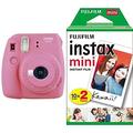 Fujifilm Instax Mini 9 Kamera, flamingo rosa mit Film