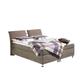 Maintal Boxspringbett Dean, 180 x 200 cm, Microvelour, Tonnentaschenfederkern Matratze H3, taupe