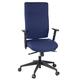 hjh OFFICE 608510 Profi Bürodrehstuhl PRO-TEC 300 Stoff Blau Bürosessel ergonomisch, hohe Rückenlehne, Armlehne verstellbar