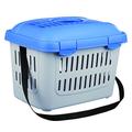 Trixie 3979 Midi-Capri Transportbox, 44 × 33 × 32 cm, blau/grau