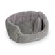 Nobby 71552 Komfort Bett Oval Ceno für Hunde Oder Katzen, L x B x H: 86 x 70 x 24 cm, grau/grau