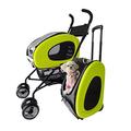 InnoPet Haustier-Buggy, IPS-020/grün, Hunde-Tragetasche, Trolley, Trailer, 5-in-1 Haustier-Buggy. Faltbarer Haustier-Buggy für Hunde und Katzen.