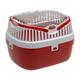Ferplast 73005099W1 Transportbox ALADINO MEDIUM, für Meerschweinchen, Maße: 30 x 23 x 21 cm, rot