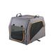 Hunter Hundetransportbox mit Aluminium-Gestell, anthrazit/orange, S