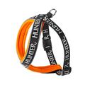 Hunter Hundegeschirr Neopren Oakland, 60, reflektierend, schwarz/orange