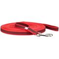 Julius-K9 216GM-R-S15 Color und Gray gumierte Leine, 20 mm x 15 m mit Schlaufe, maximal für 50 kg Hunde, rot-grau