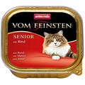 Animonda Feinsten Katzenfutter Senior mit Rind, 32er Pack (32 x 100 g)