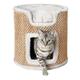 Trixie 44706 Cat Tower Ria, 37 cm, lichtgrau/natur