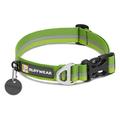 Ruffwear Hundehalsband mit Reflektorstreifen, Kleine bis sehr kleine Hunderassen, Größenverstellbar, Größe: S (28-36 cm), Grün (Meadow Green), Crag Collar, 25801-3451114