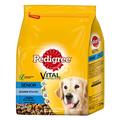 Pedigree Senior 8+ Hundefutter Huhn, Reis und Gemüse, 3 Beutel (3 x 2,5 kg)