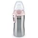 NUK Active Cup Trinklernflasche Kinder, auslaufsicher, hochwertiger Edelstahl, 215ml, 12+ Monate, BPA-frei, Rosa (Girl)