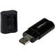 StarTech.com USB Audio Adapter - USB auf Soundkarte in Schwarz - Soundcard mit USB (Stecker) und 2x 3,5mm Klinke