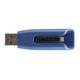 Verbatim Store 'n' Go V3 MAX USB-Stick, USB-3.2 Gen 1, 128GB, Speicherstick mit Schiebemechanismus, SuperSpeed-Schnittstelle, externer Speicher für Laptop Notebook & Co, blau/schwarz